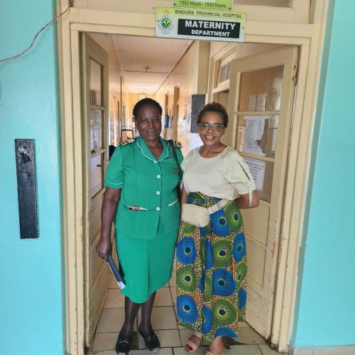 MCA Team with midwives at the Bindura Provincial Hospital (3)