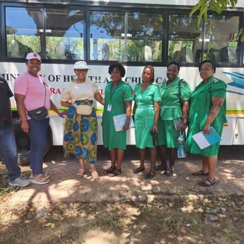 MCA Team with midwives at the Bindura Provincial Hospital (4)
